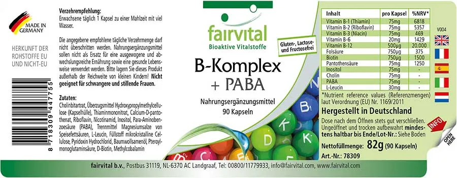 B-Complex + PABA B-Complex + PABA