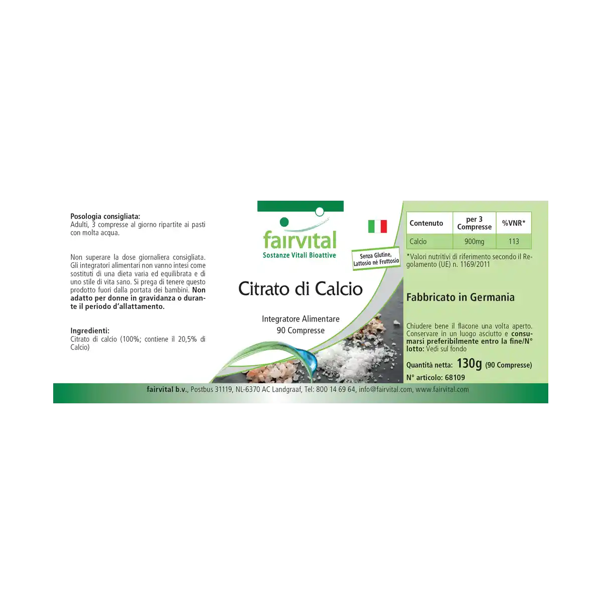 Citrate de Calcium avec 300mg de Calcium - 90 comprimés Citrate de Calcium avec 300mg de Calcium - 90 comprimés