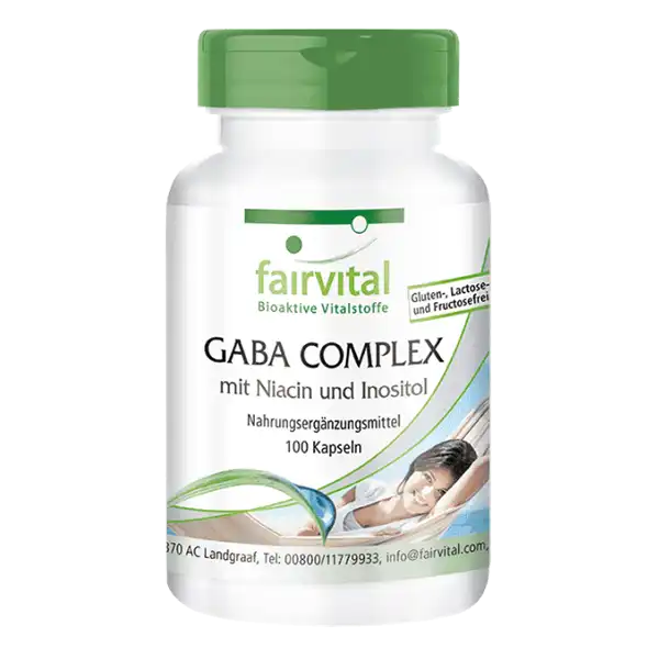 GABA complex with niacin and inositol - 100 capsules
