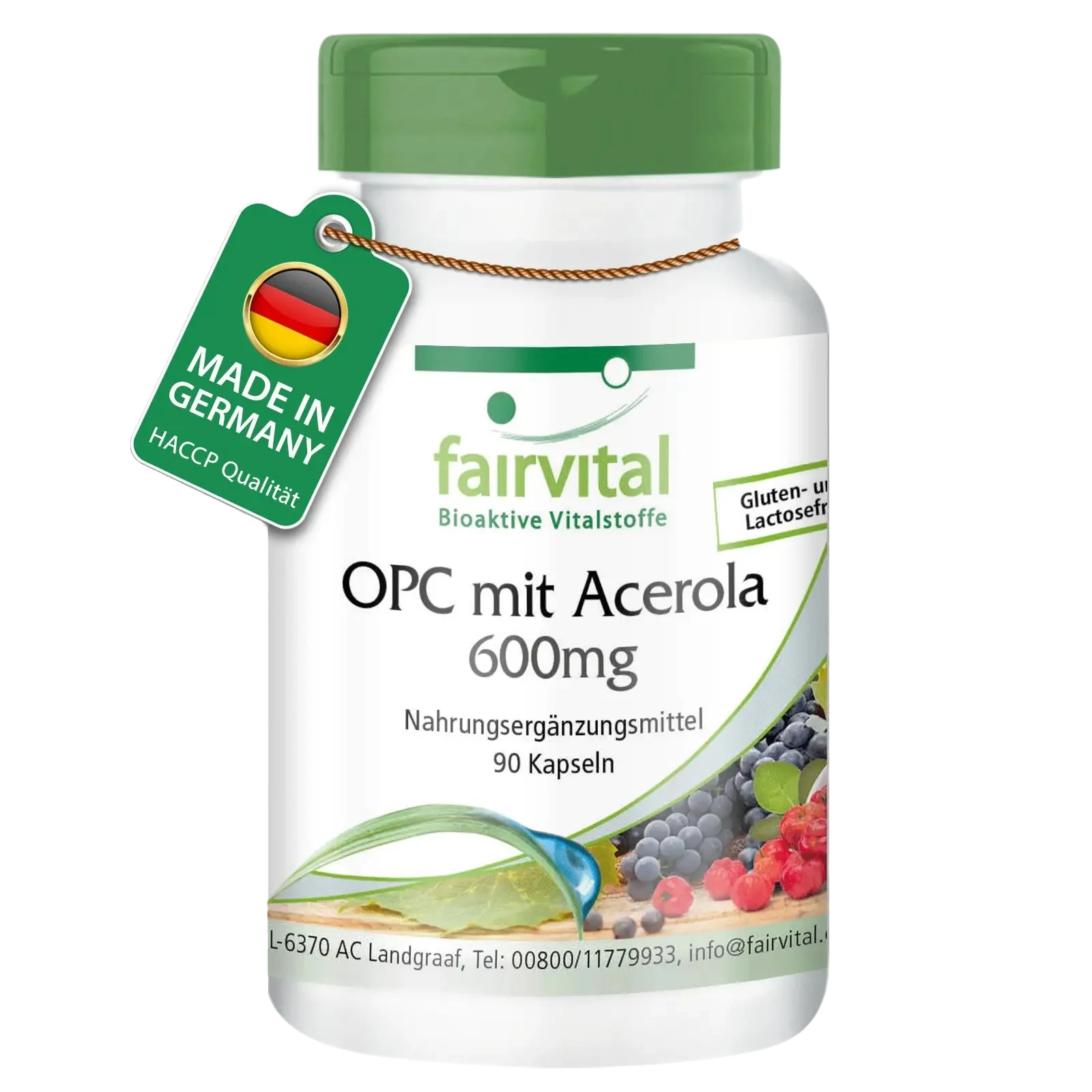 OPC 600mg con acerola - 90 cápsulas OPC 600mg con acerola - 90 cápsulas